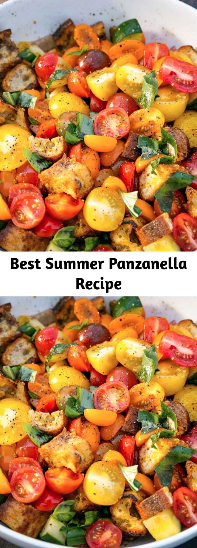 Best Summer Panzanella Recipe - For your next BBQ, make this easy Summer Panzanella! Panzan-HELL-YEA!